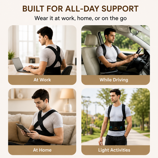 LIVENWELL Posture Corrector Belt for Men & Women