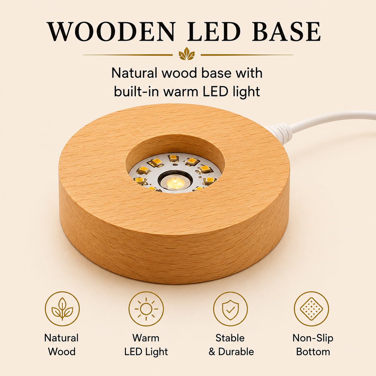 Livenwell Radha Krishna 3D Crystal LED Night Lamp | Premium K9 Crystal Ball