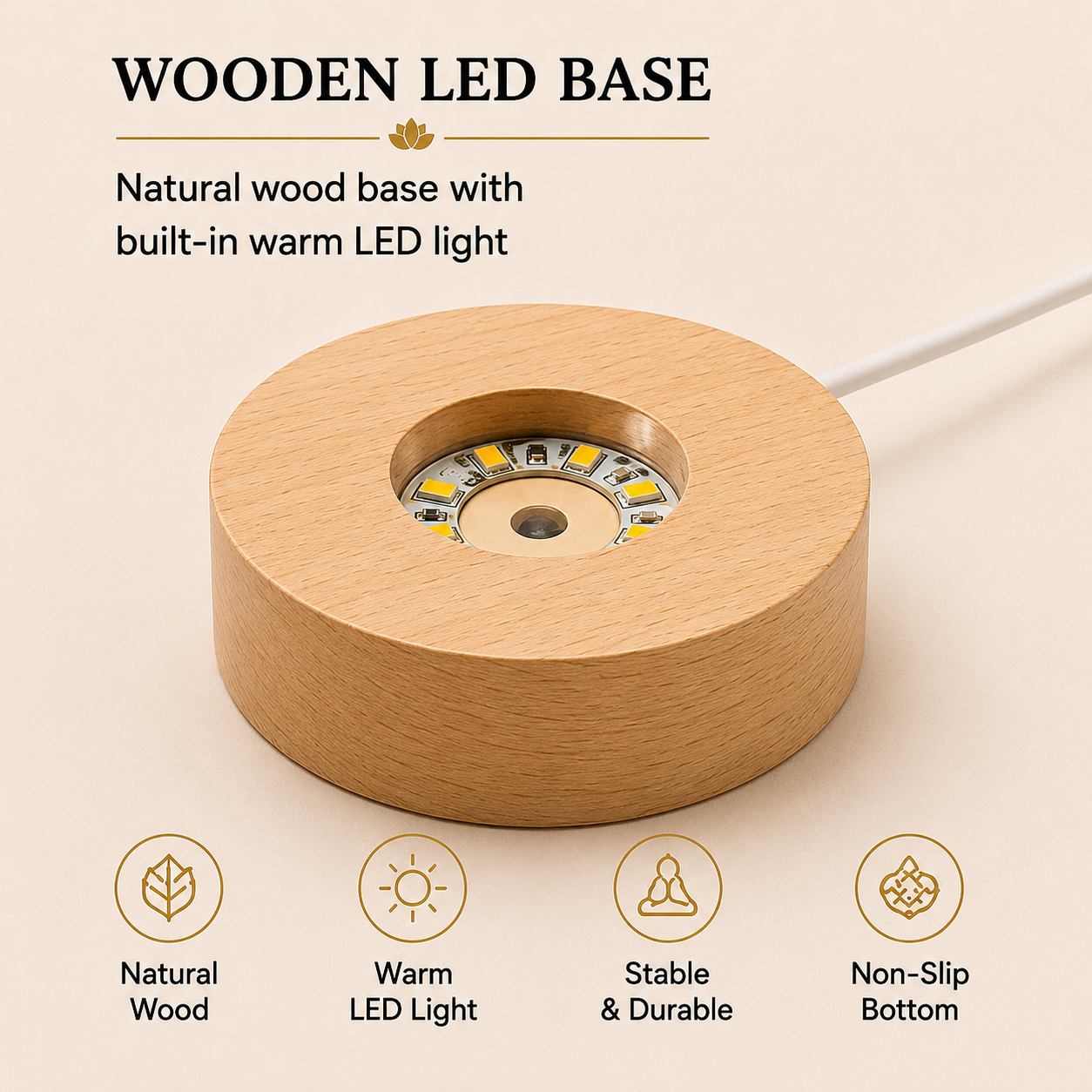 Livenwell Hanuman Ji 3D Crystal LED Night Lamp | Premium K9 Crystal Ball