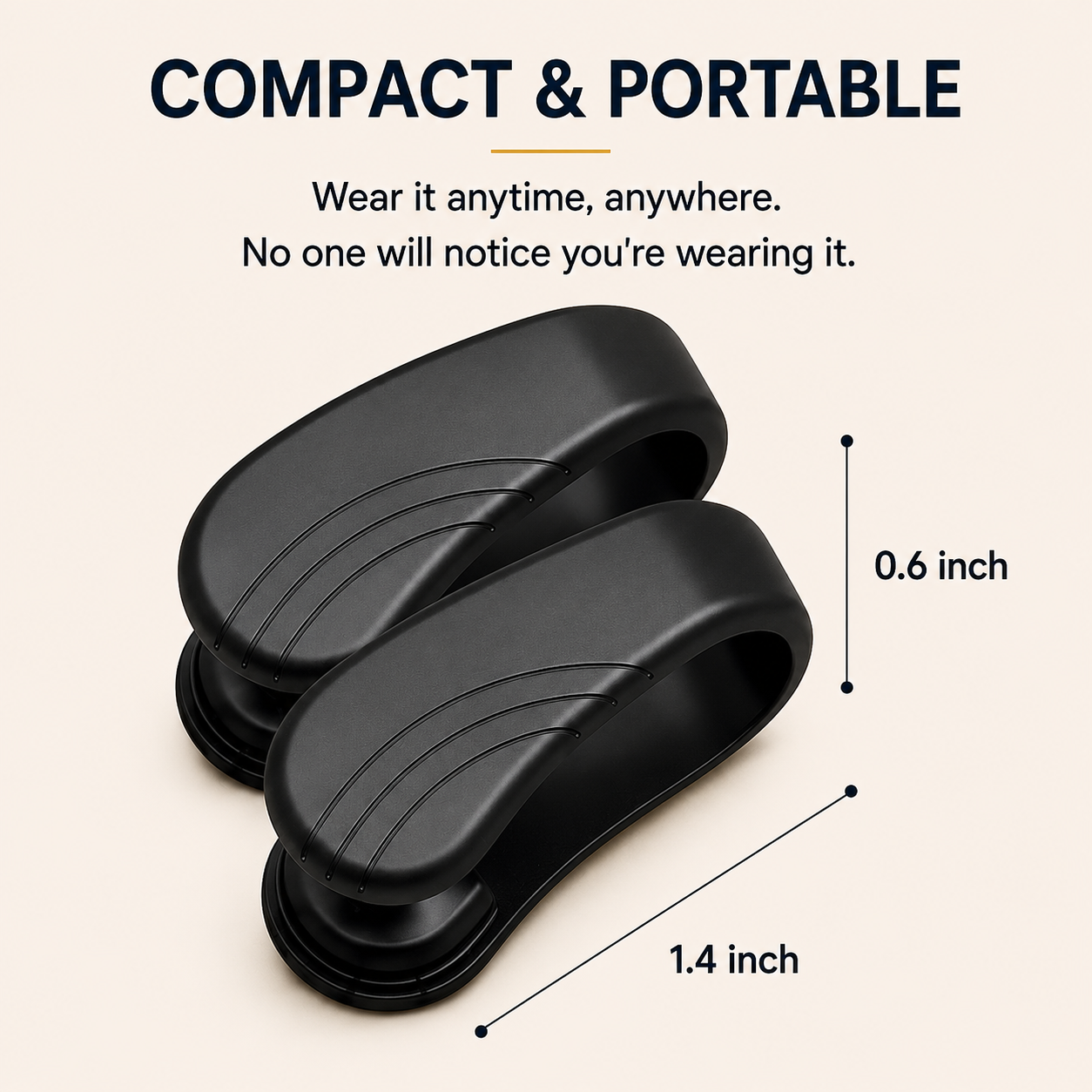 LIVENWELL Premium Acupressure Wellness Clip (Pack of 2) Reusable Pressure Point Finger Clips