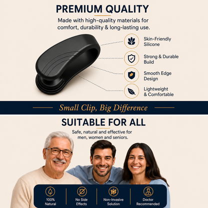 LIVENWELL Premium Acupressure Wellness Clip (Pack of 2) Reusable Pressure Point Finger Clips