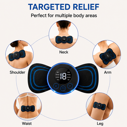 LIVENWELL Smart EMS Muscle Massager Pad | Rechargeable TENS Pulse Therapy Device