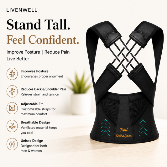 LIVENWELL Posture Corrector Belt for Men & Women