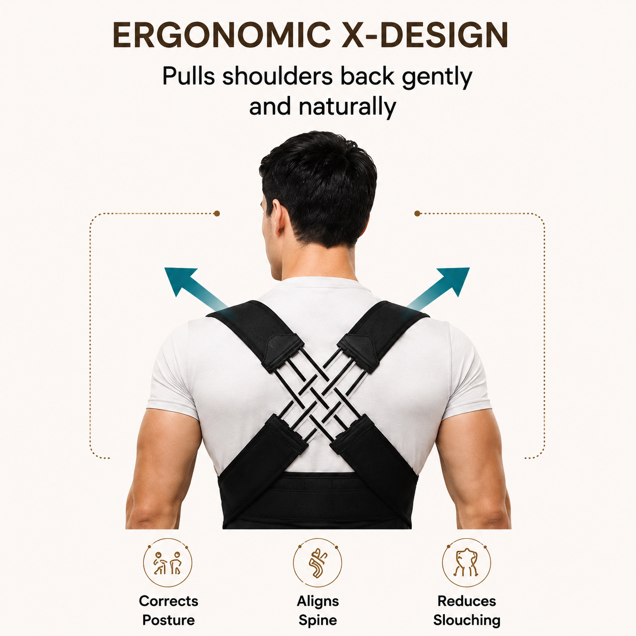 LIVENWELL Posture Corrector Belt for Men & Women