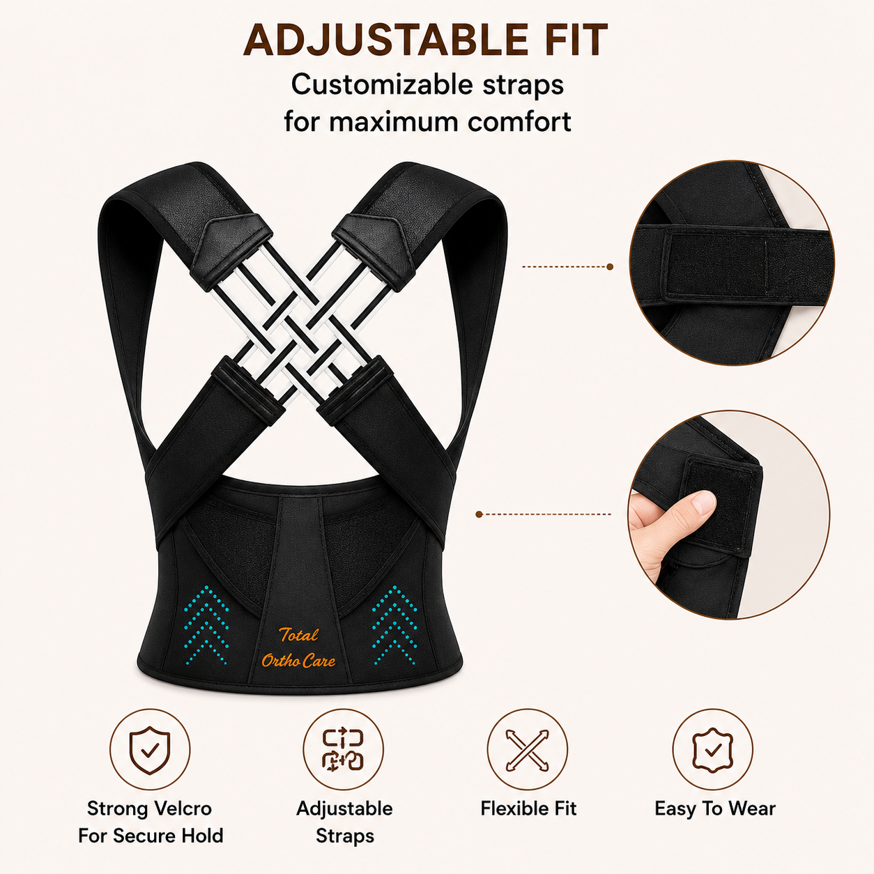 LIVENWELL Posture Corrector Belt for Men & Women